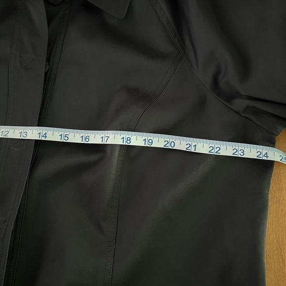 Talbots Black Shell Lined Jacket 24” x 27” - Picture 4 of 10